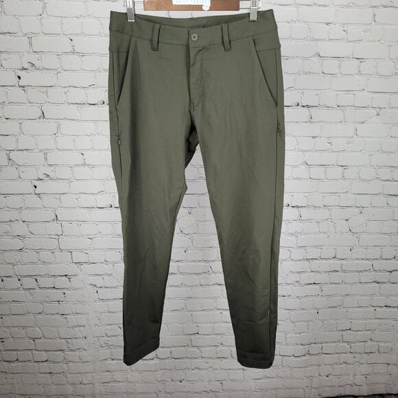 BYLT Green Everyday Pant 2.0 Stretch Tapered Premium Basic Size Medium M (31x30) - Picture 1 of 13